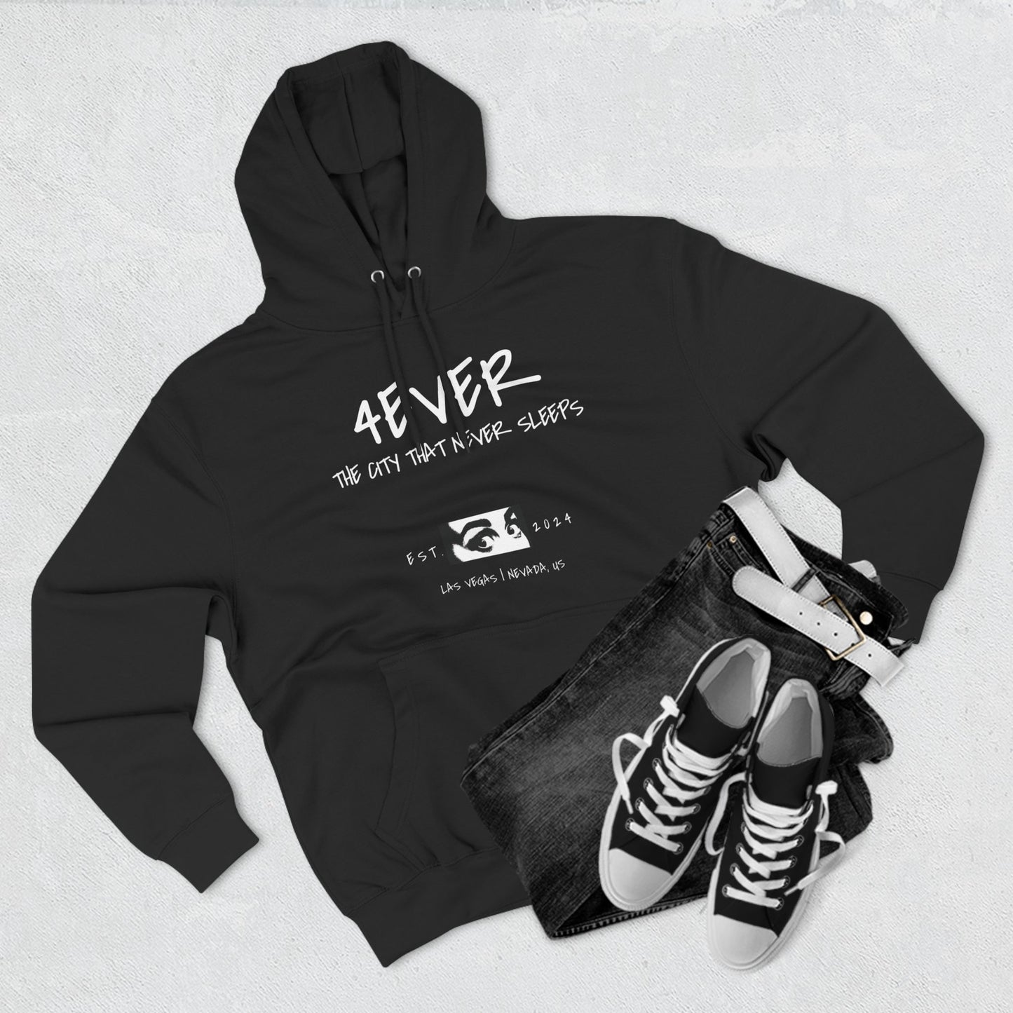 Never Sleep-Fleece Hoodie|4ever brand