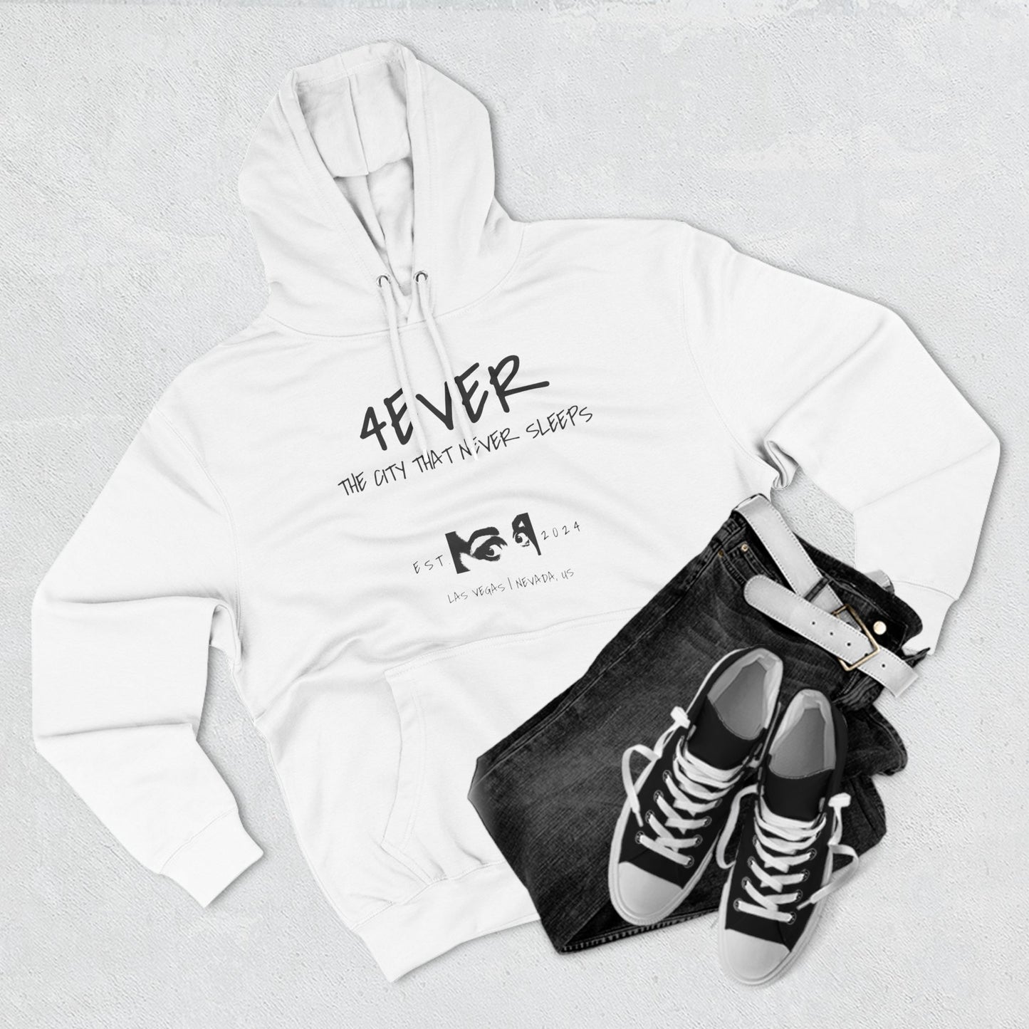 Never Sleep-Fleece Hoodie|4ever brand