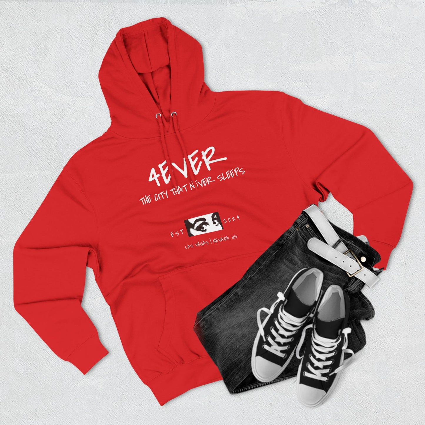 Never Sleep-Fleece Hoodie|4ever brand